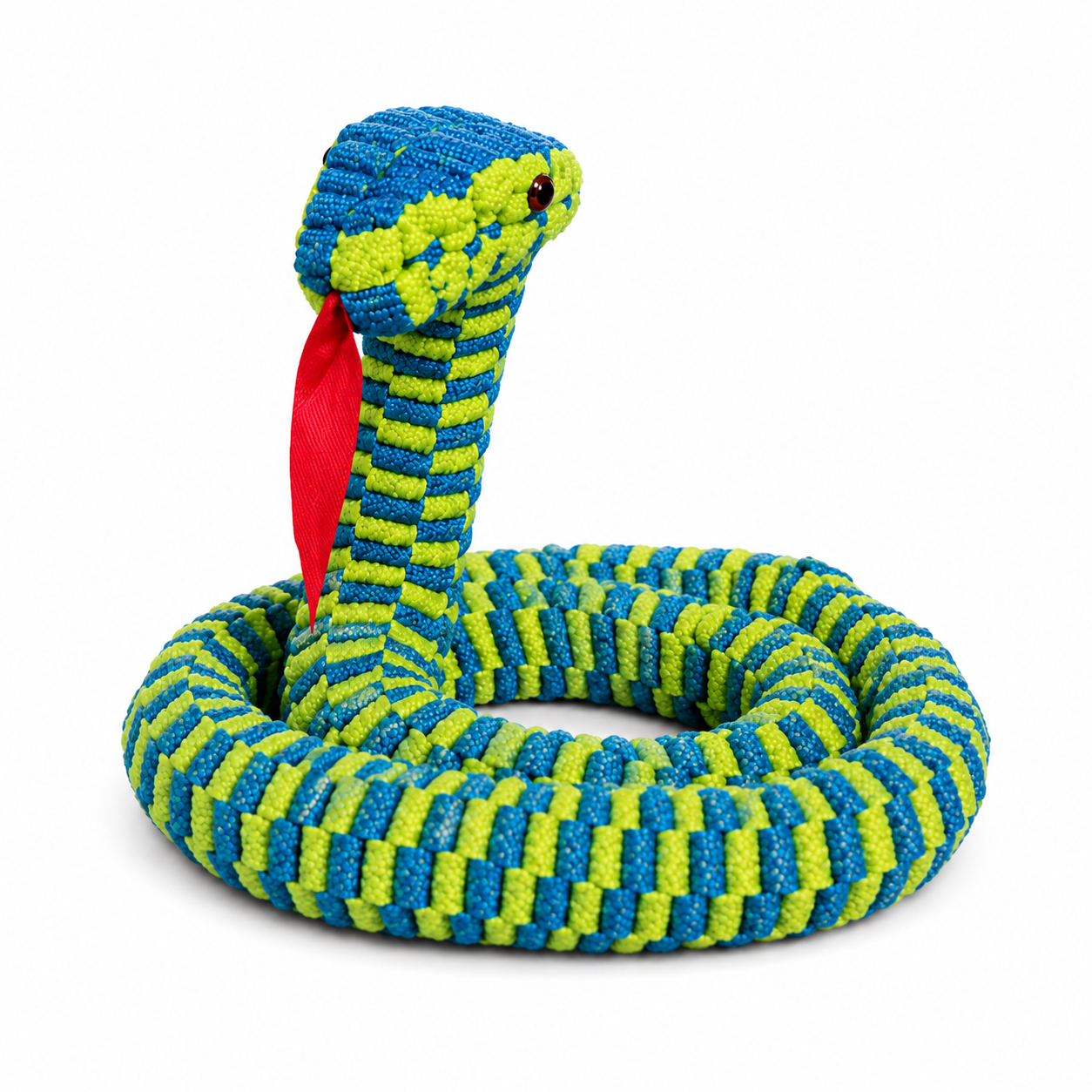 Snake-Shaped Braided Rope Dog Toy
