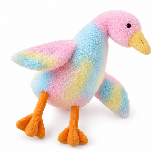 Pastel Plush Bird Dog Toy